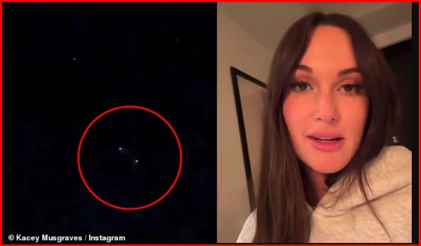 Kacey Musgraves: "I saw a UFO that seemed to be accompanying my plane"