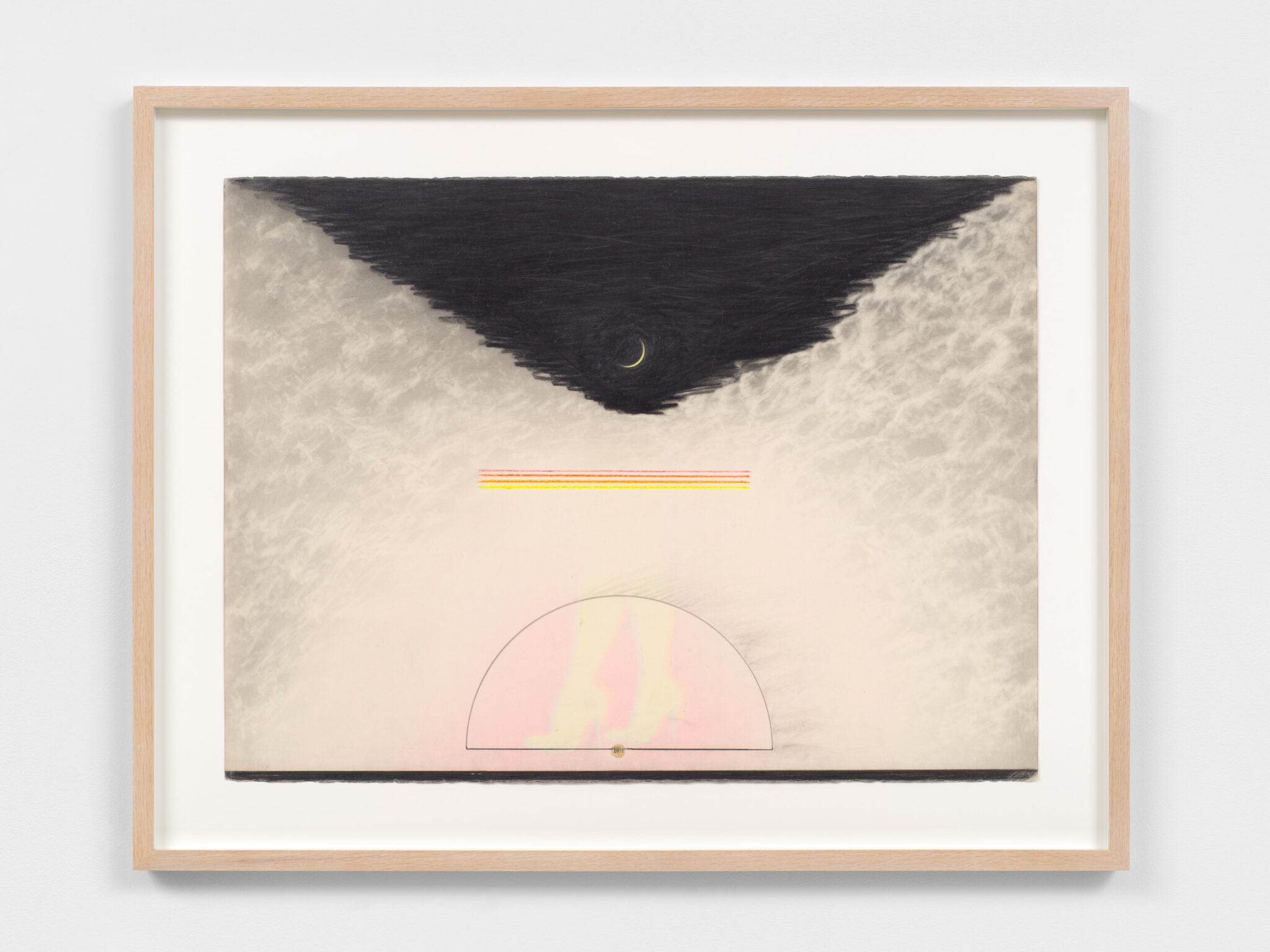 Barkley L. Hendricks, “No Moon at all for Phineas,” 1981-84. Graphite, colored inks and photo transfer on paper