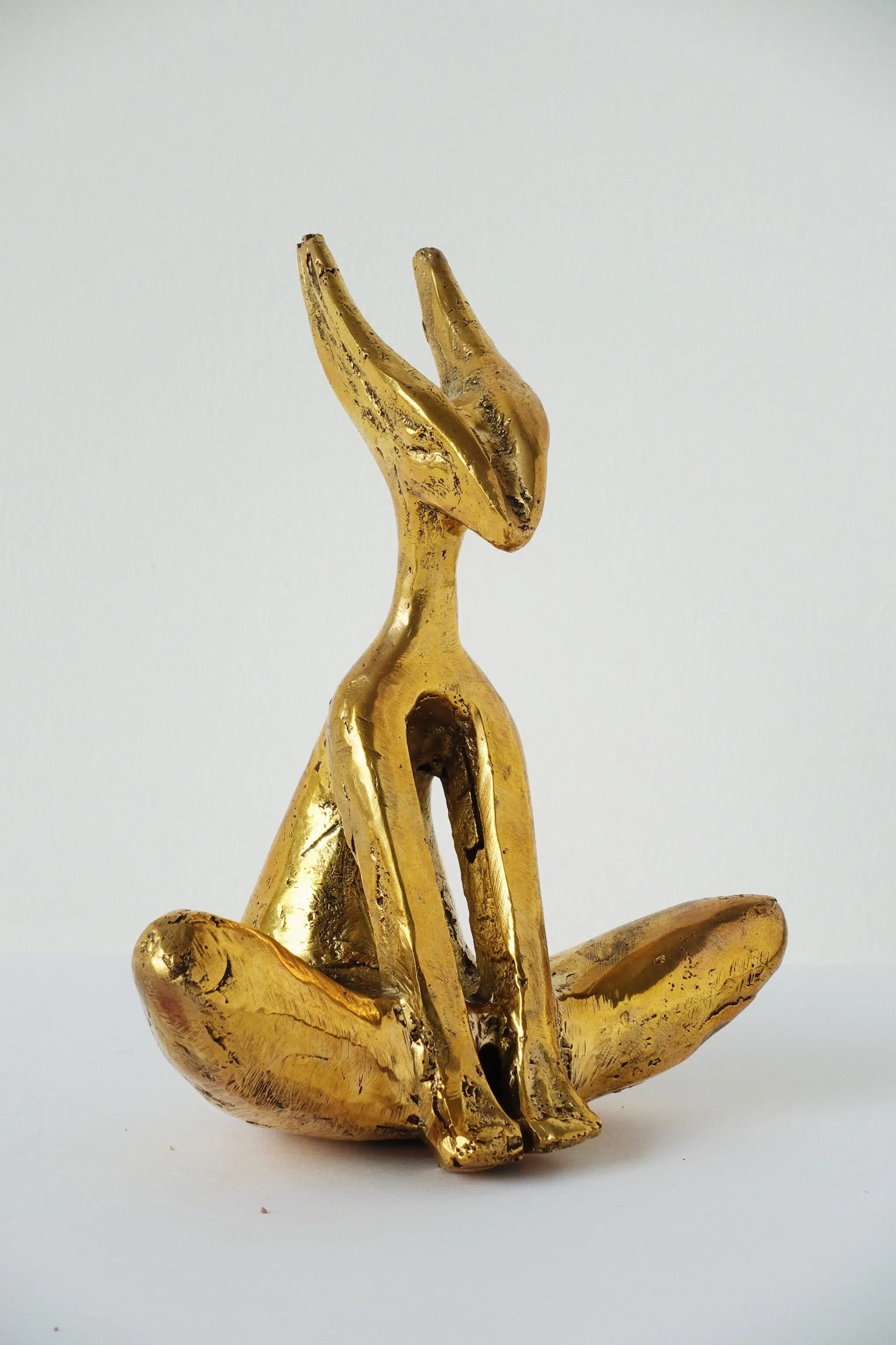 David Alabo, “Companion of Man,” 2025. Cast bronze.