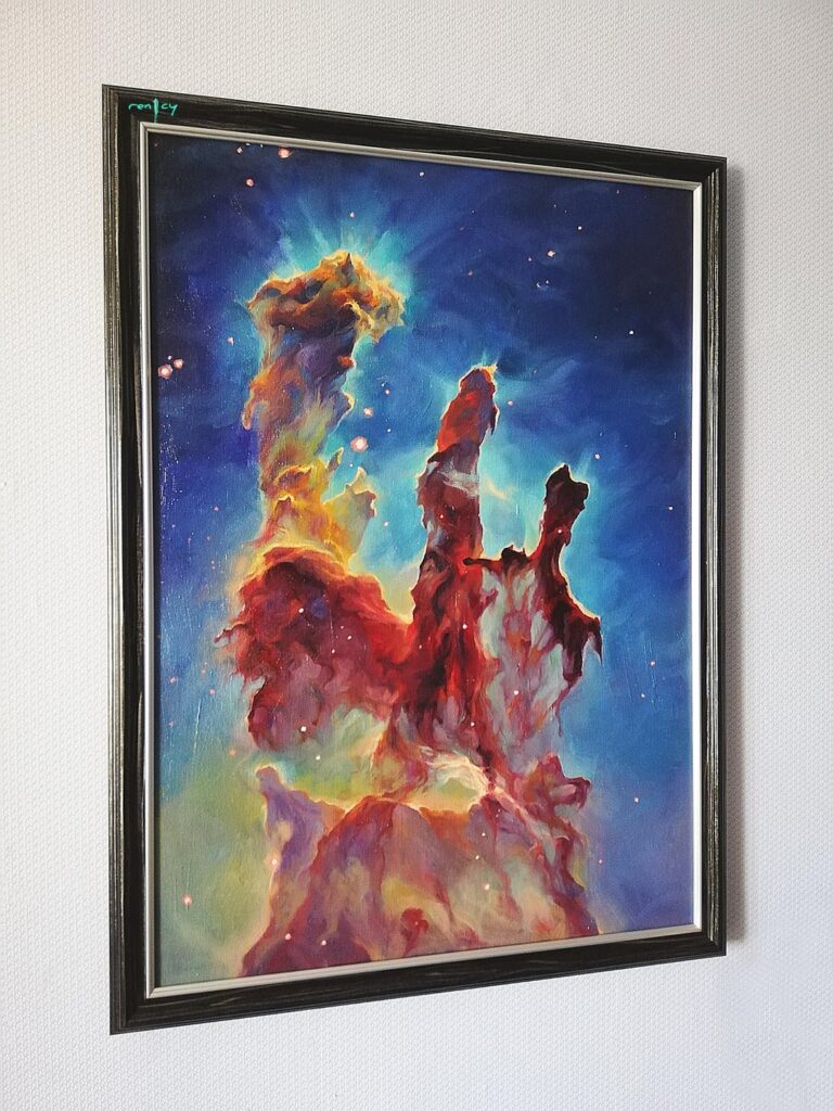 Pillars of Creation, oil on canvas, 2020