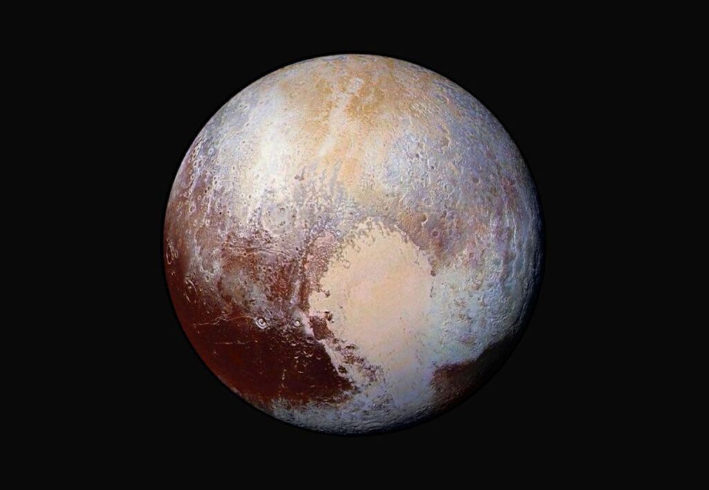 New Horizons Pluto image, taken during its flyby in July, 2015.