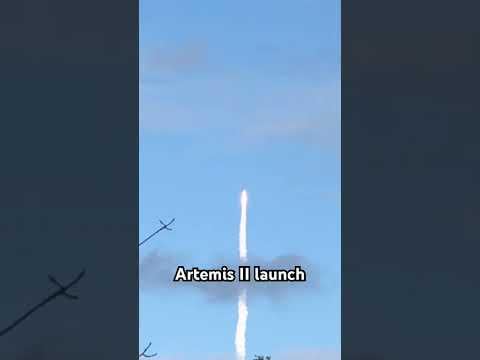 I recorded the Artemis II launch 🚀