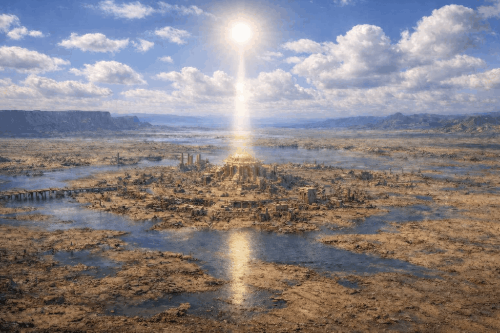 "What if we could drain the Atlantic,do you think we would find Atlantis...?"