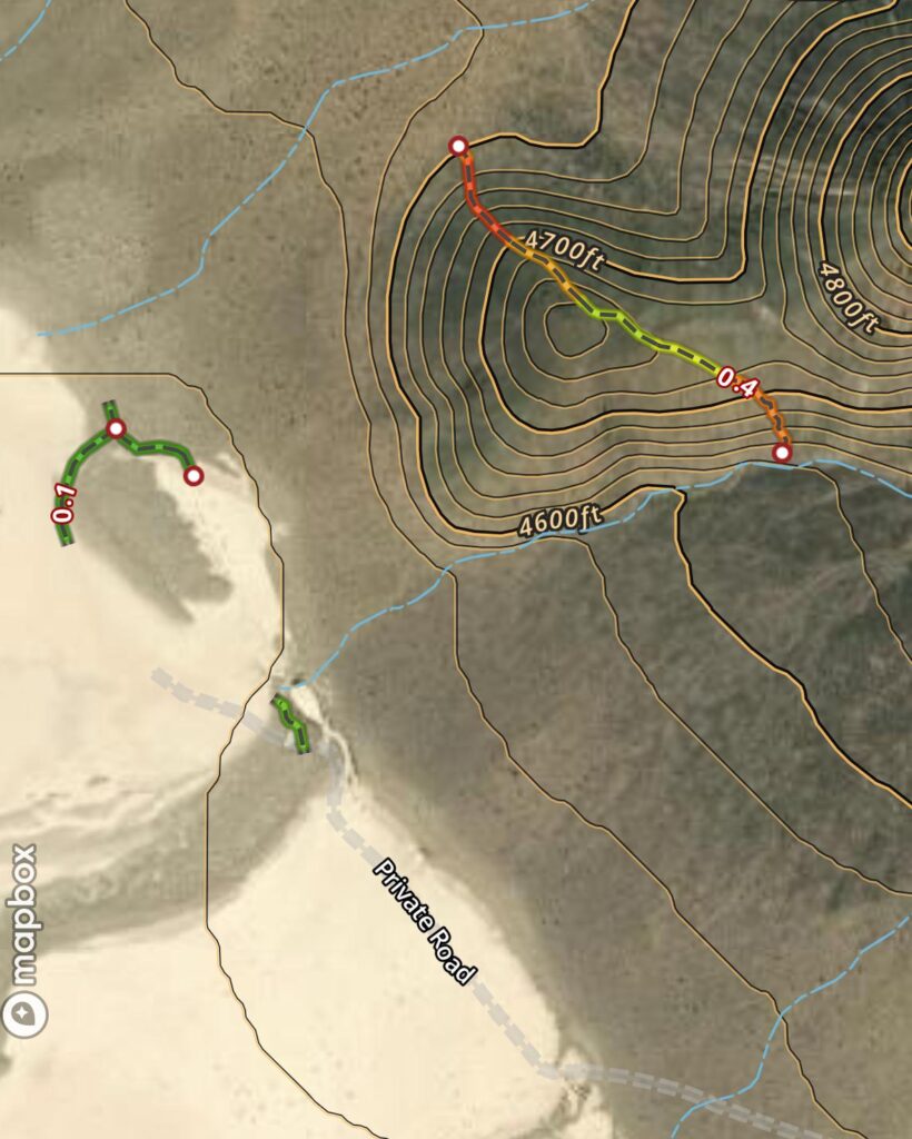 Bizarrely, ONX has a trail at the S4 site—anyone know why this would be? Bizarrely, ONX has a trail at the S4 site—anyone know why this would be?