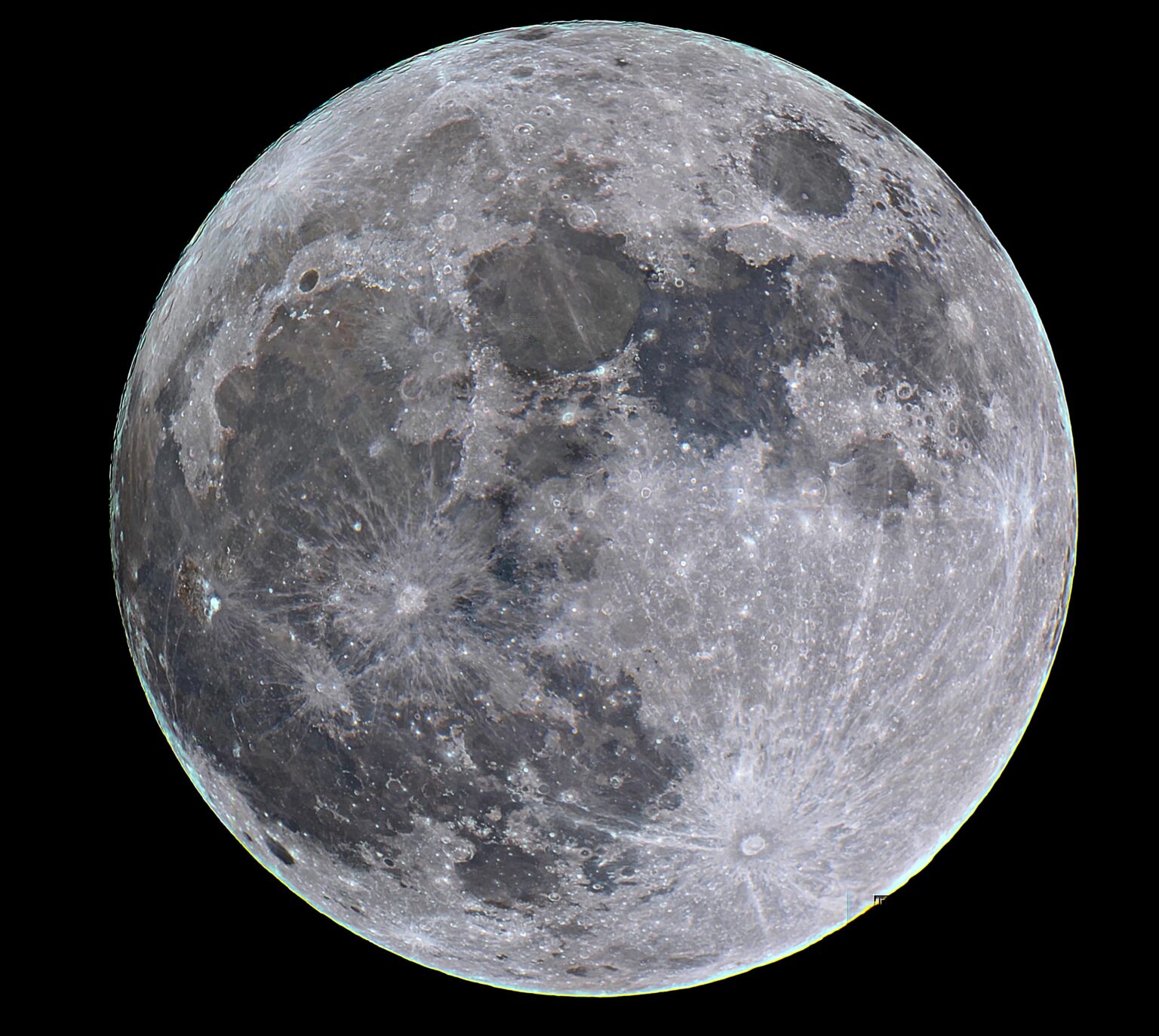 Full moon captured on 2nd April 2026