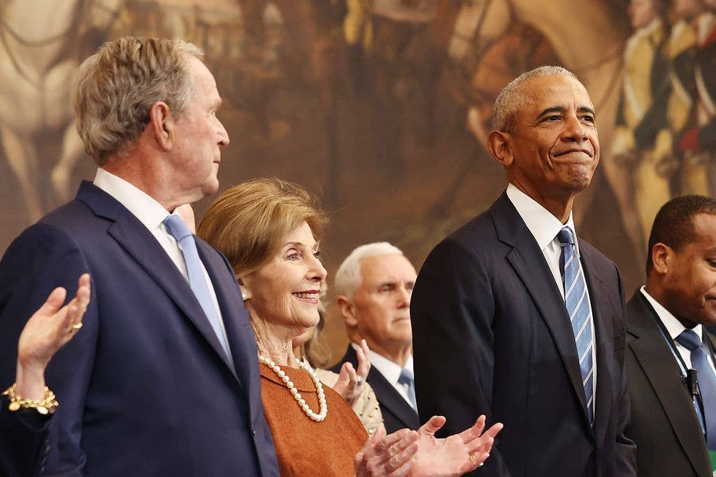 Barack Obama at Donald Trump's inauguration 