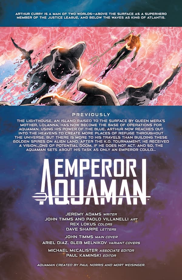Interior preview page from Emperor Aquaman #17