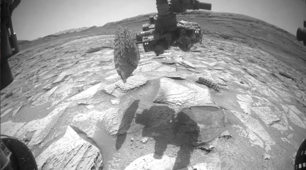 Curiosity rover got a rock stuck to its drill on Mars, and NASA had to shake it loose Curiosity rover got a rock stuck to its drill on Mars, and NASA had to shake it loose