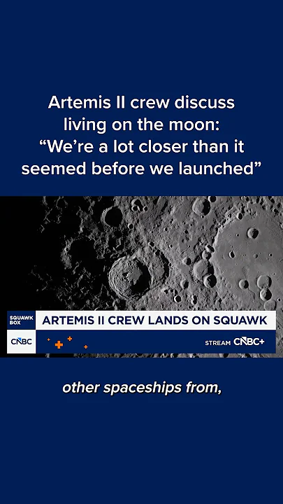 Artemis II crew discuss living on the moon: 'We're a lot closer than it seemed before we launched' - YouTube