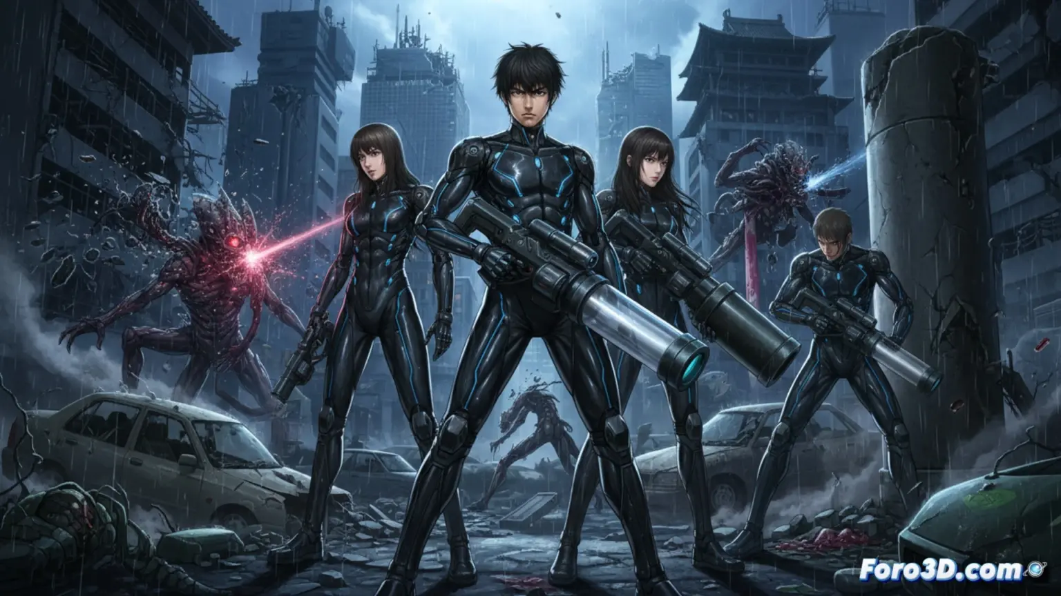 When the Dead Hunt Aliens in 2D