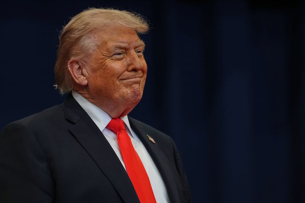 President Donald Trump arrives to speak at a charter school in The Villages, Fla., Friday, May...