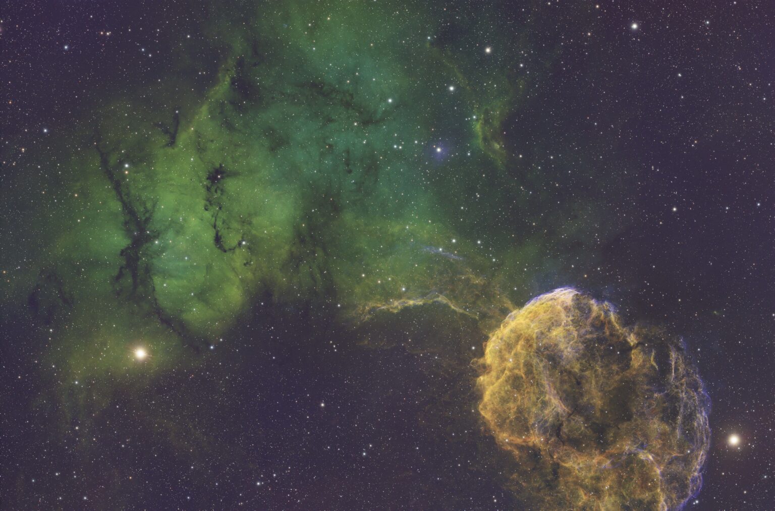 IC443 the Jelly fish Nebula SHO
