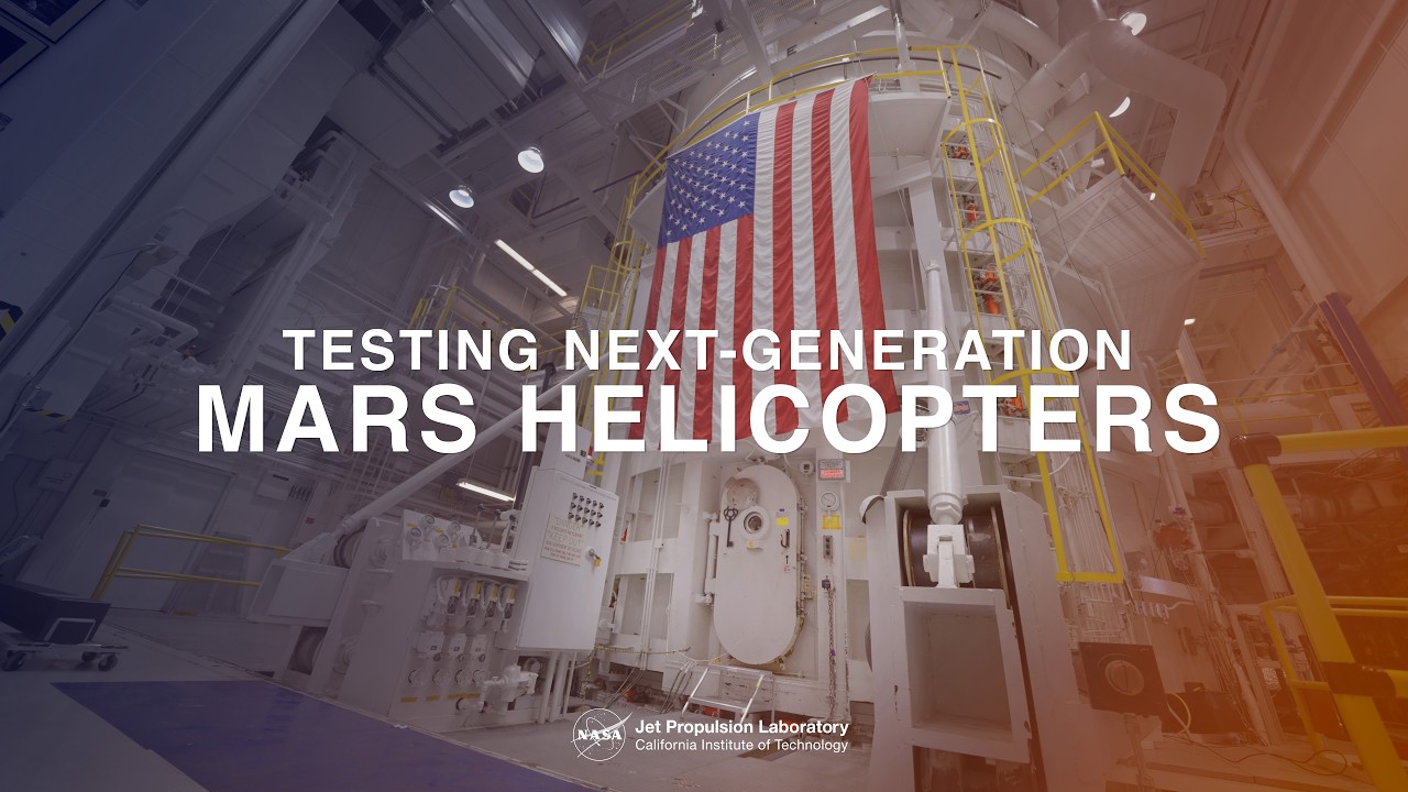 Testing the Next Generation of Mars Helicopter Rotor Blades - YouTube