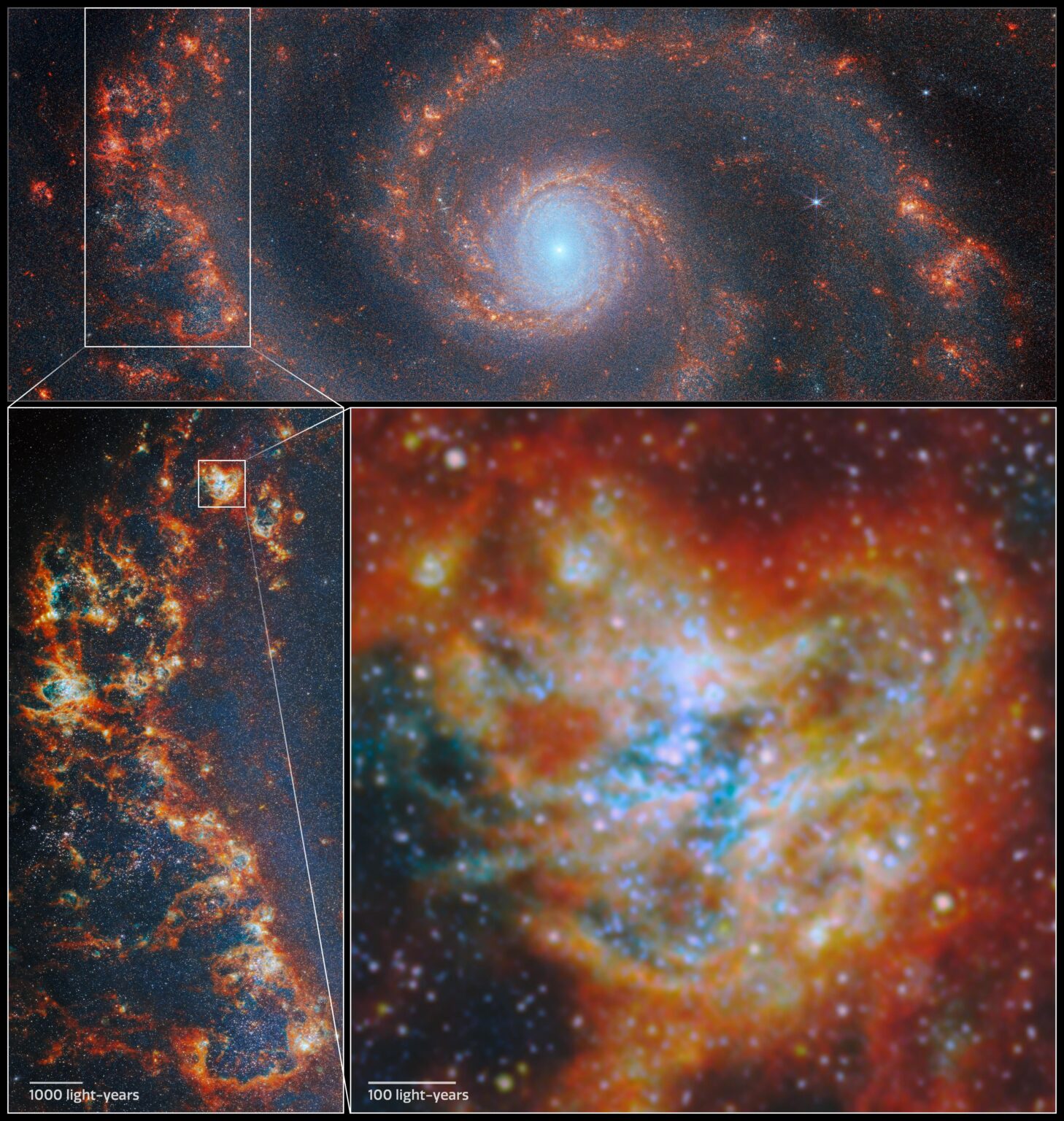 Location of star-forming region in M51 Location of star-forming region in M51