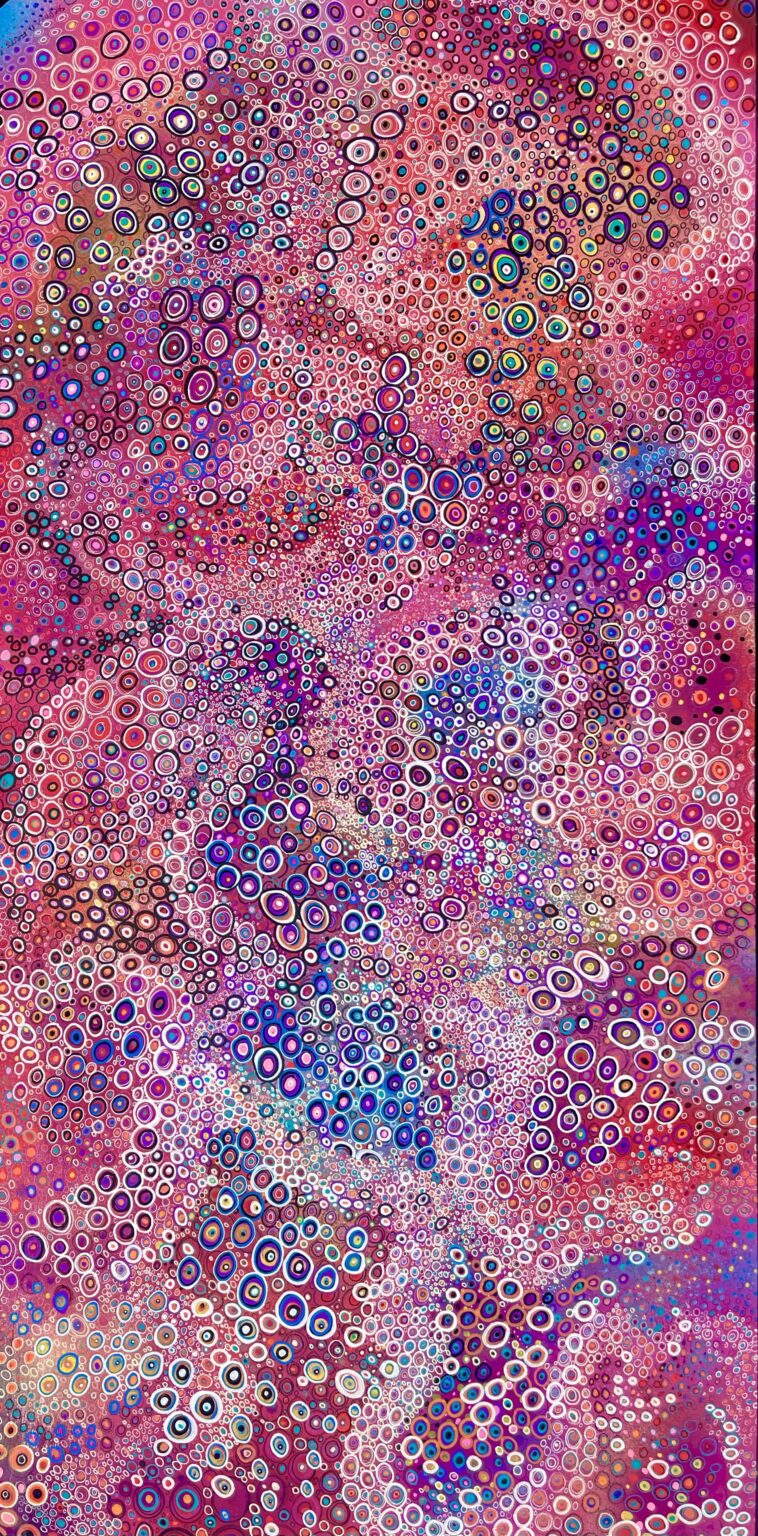 Nuclei- Ink and Acrylic painting