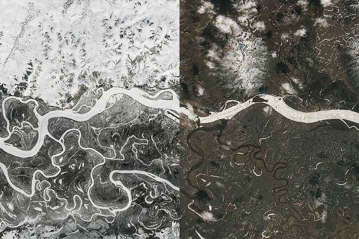 Ice Moves Out of Aniak Ice Moves Out of Aniak