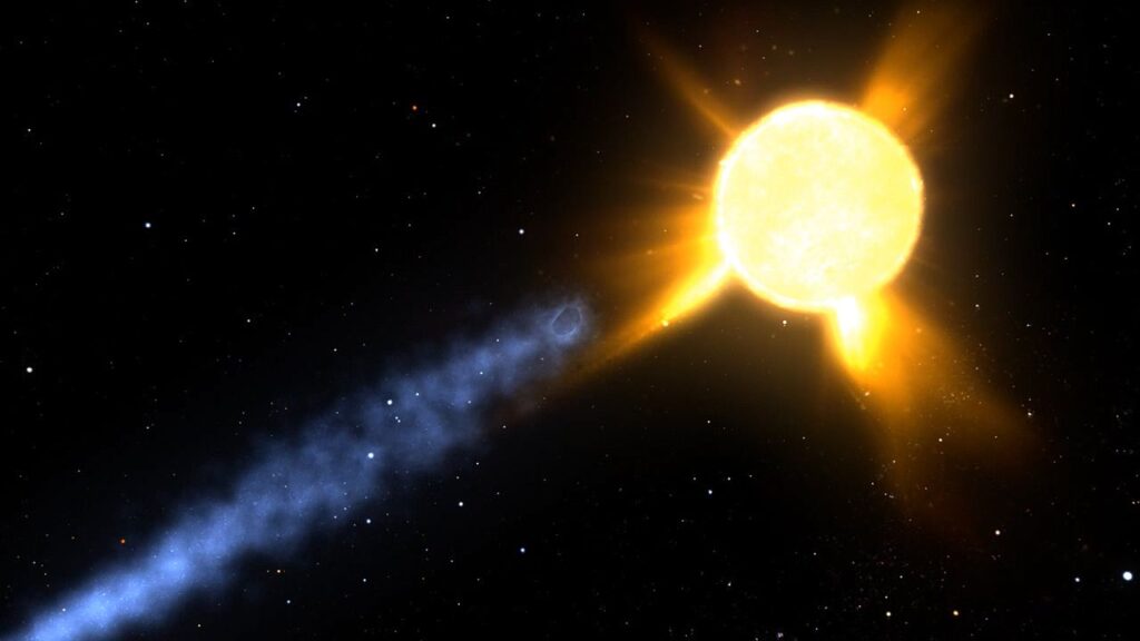 Observe an animation of Encke