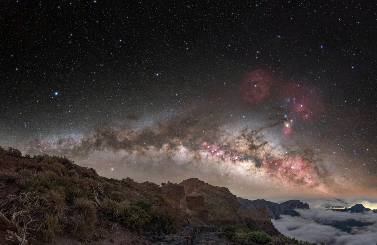 Milky Way Arch over La Palma Milky Way Arch over La Palma