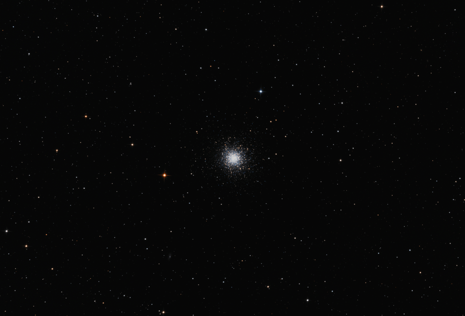 M13 globular cluster in Hercules in LRGB during bright moon M13 globular cluster in Hercules in LRGB during bright moon