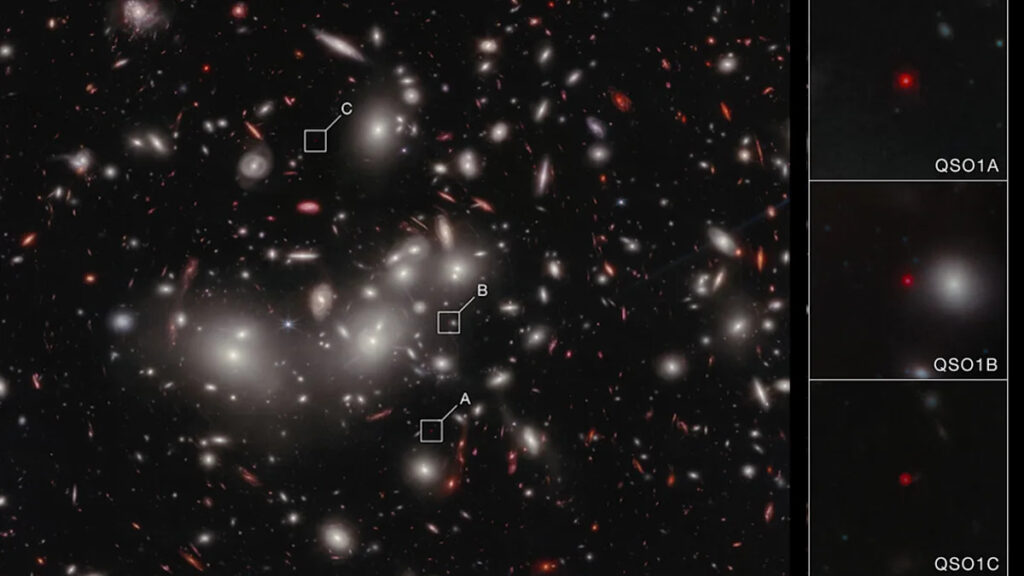 James Webb Space Telescope discovers a black hole that formed before its host galaxy. Scientists aren’t sure how James Webb Space Telescope discovers a black hole that formed before its host galaxy. Scientists aren't sure how