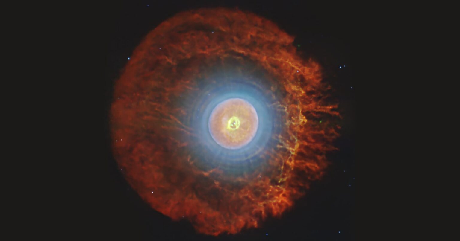 An image of planetary nebula Tc 1 as observed by the James Webb Space Telescope’s Mid-Infrared Instrument (MIRI). Credit: NASA / ESA / CSA / Western University, J. Cami
