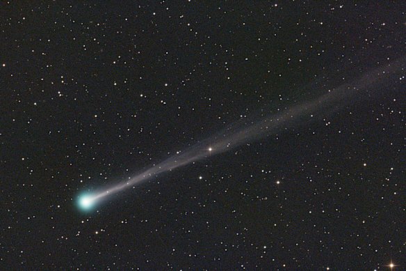  C/2025 R3 PanSTARRS, captured above from Crete in April, is now visible in Australian skies.