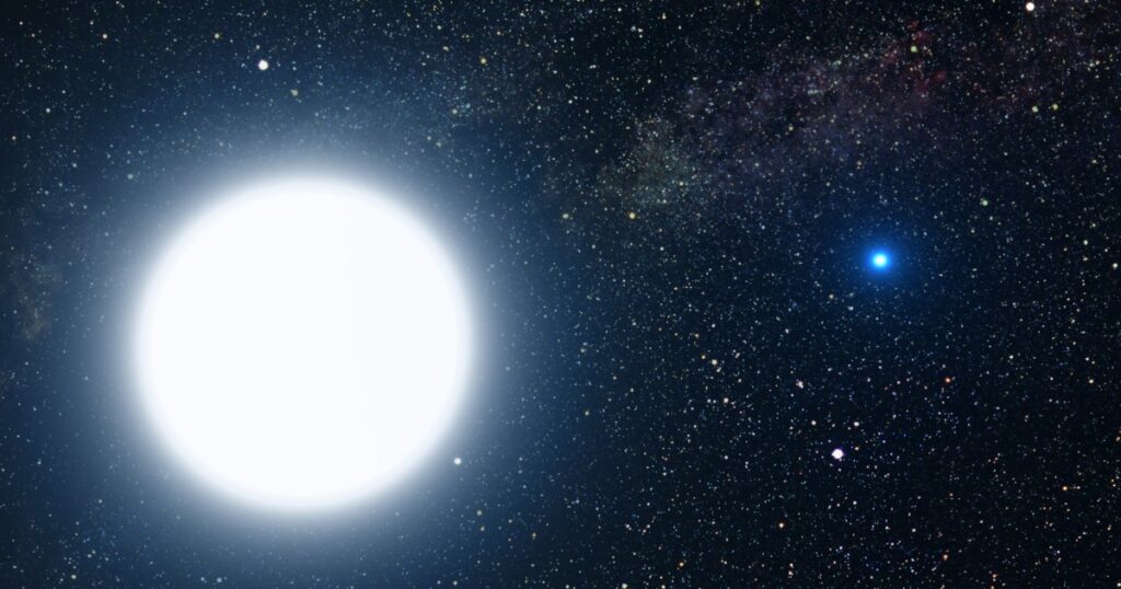 How can a young blue giant have a white dwarf companion star that’s billions of years older? How can a young blue giant have a white dwarf companion star that's billions of years older?