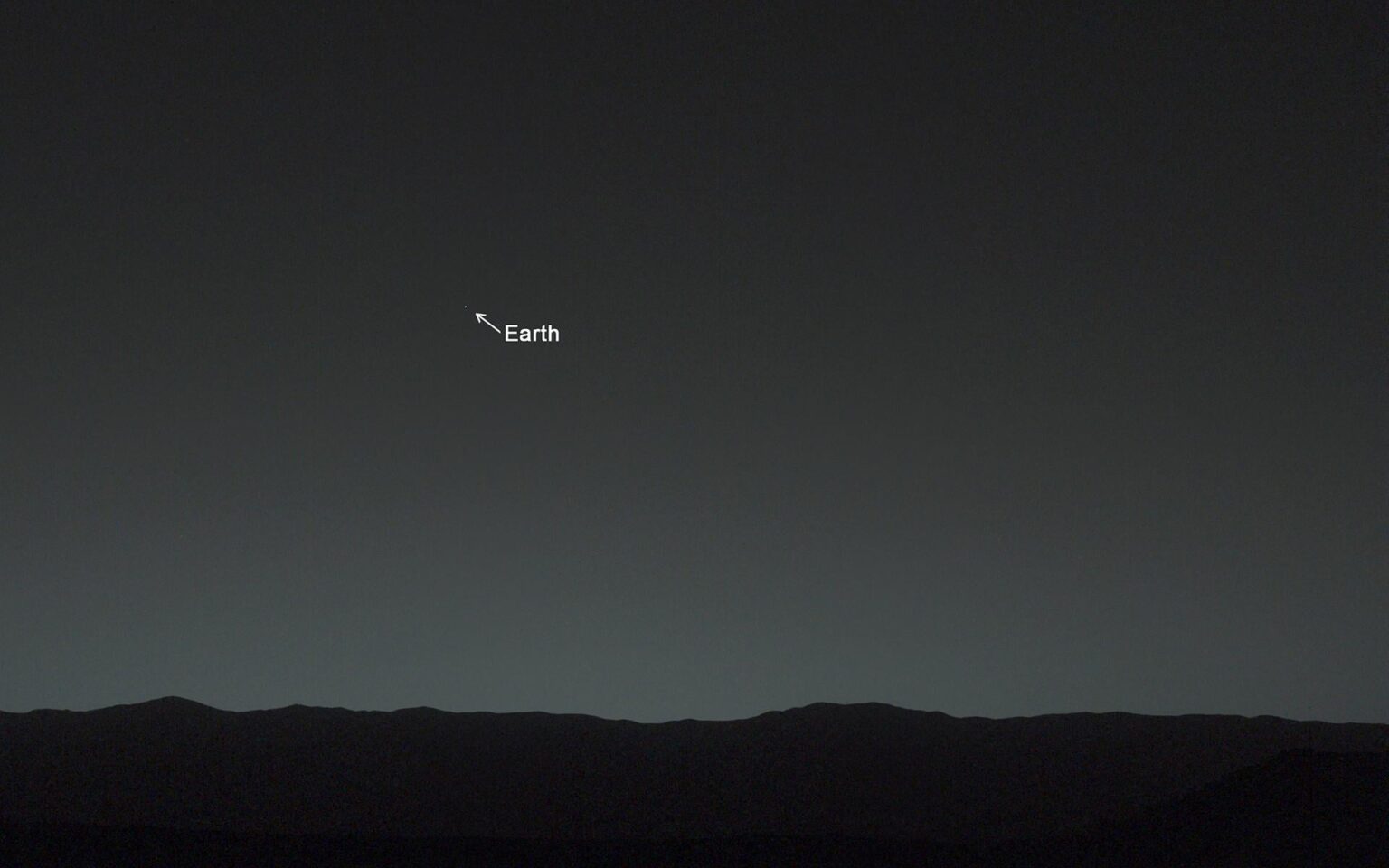 Earth seen from Mars