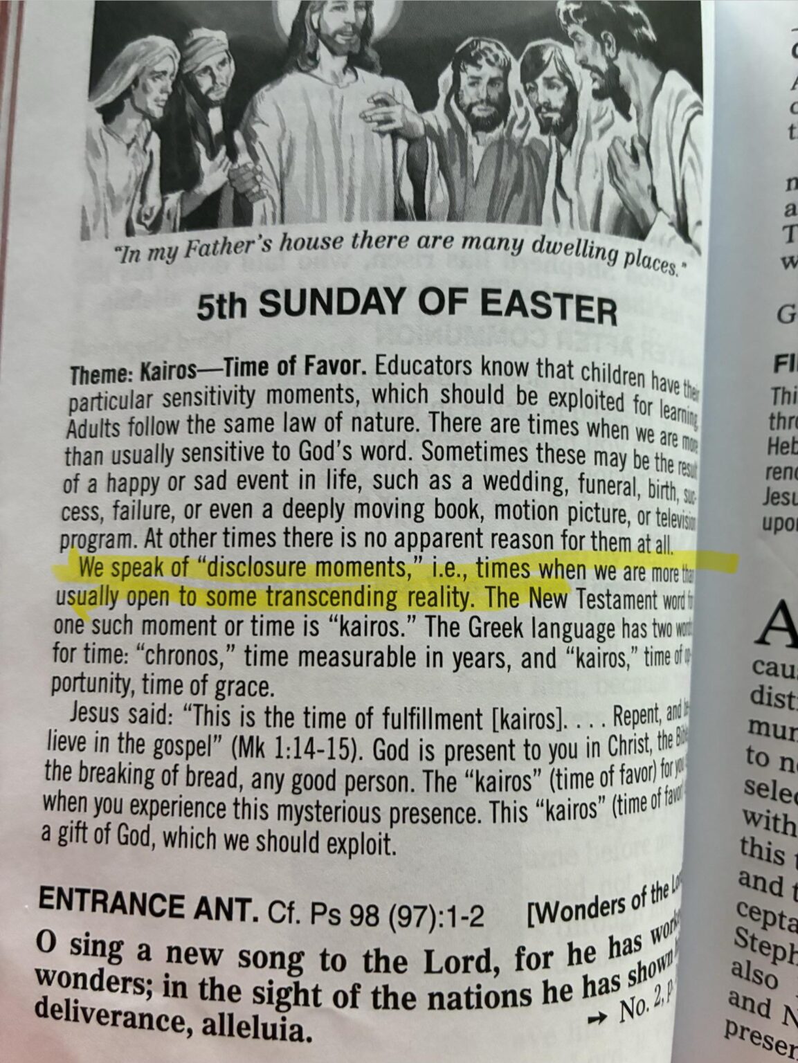 What could the Catholic Church mean by this? This is a missile that had already been printed a year ago yet this week is lines with Disclosures and speaks of transcending reality?