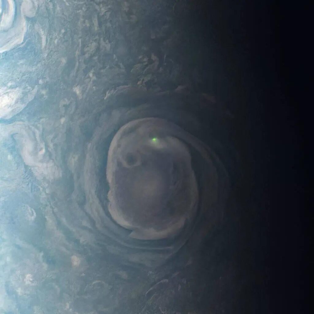 Lightning in Vortex, Jupiter