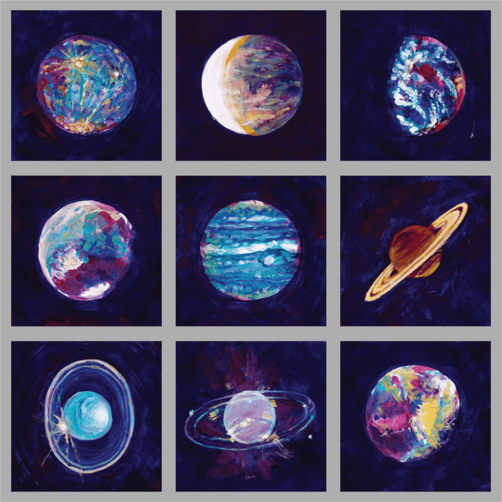 I painted the Planets (& Pluto) in Infrared! I painted the Planets (& Pluto) in Infrared!