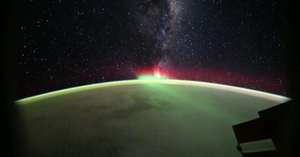 NASA astronaut in space captures awesome aurora over Earth