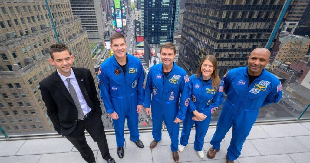 Artemis II astronauts celebrate in Times Square after lunar mission