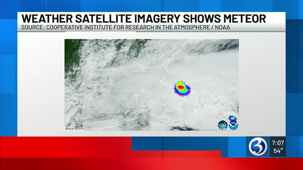 NASA confirmed it was a meteor exploding off the coast of Massachusetts.