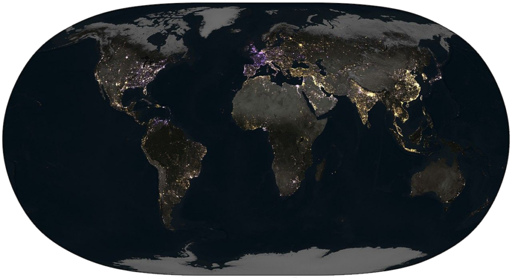 New NASA Graphic Captures Human Activity at Night New NASA Graphic Captures Human Activity at Night