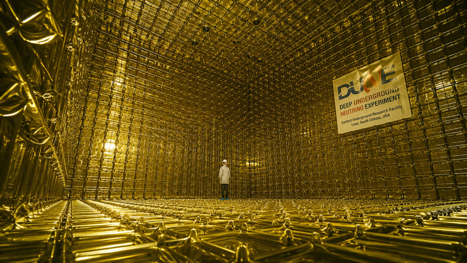 70,000 tons of liquid argon will be buried more than 1 km deep in the US, as DUNE attempts to answer why the Universe exists filled with matter and did not disappear into antimatter. 70,000 tons of liquid argon will be buried more than 1 km deep in the US, as DUNE attempts to answer why the Universe exists filled with matter and did not disappear into antimatter.