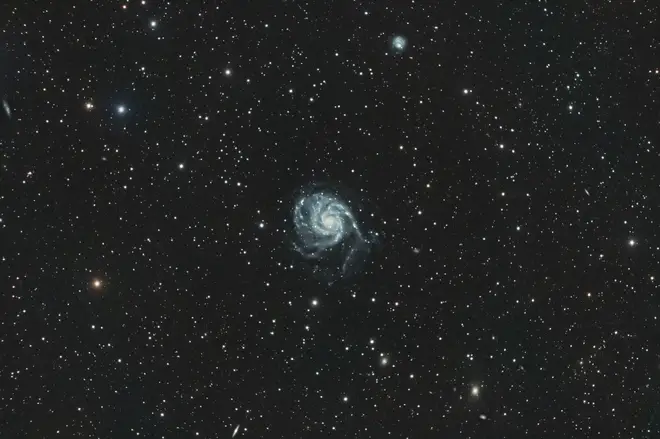 Detail of M101 galaxy from Spain
