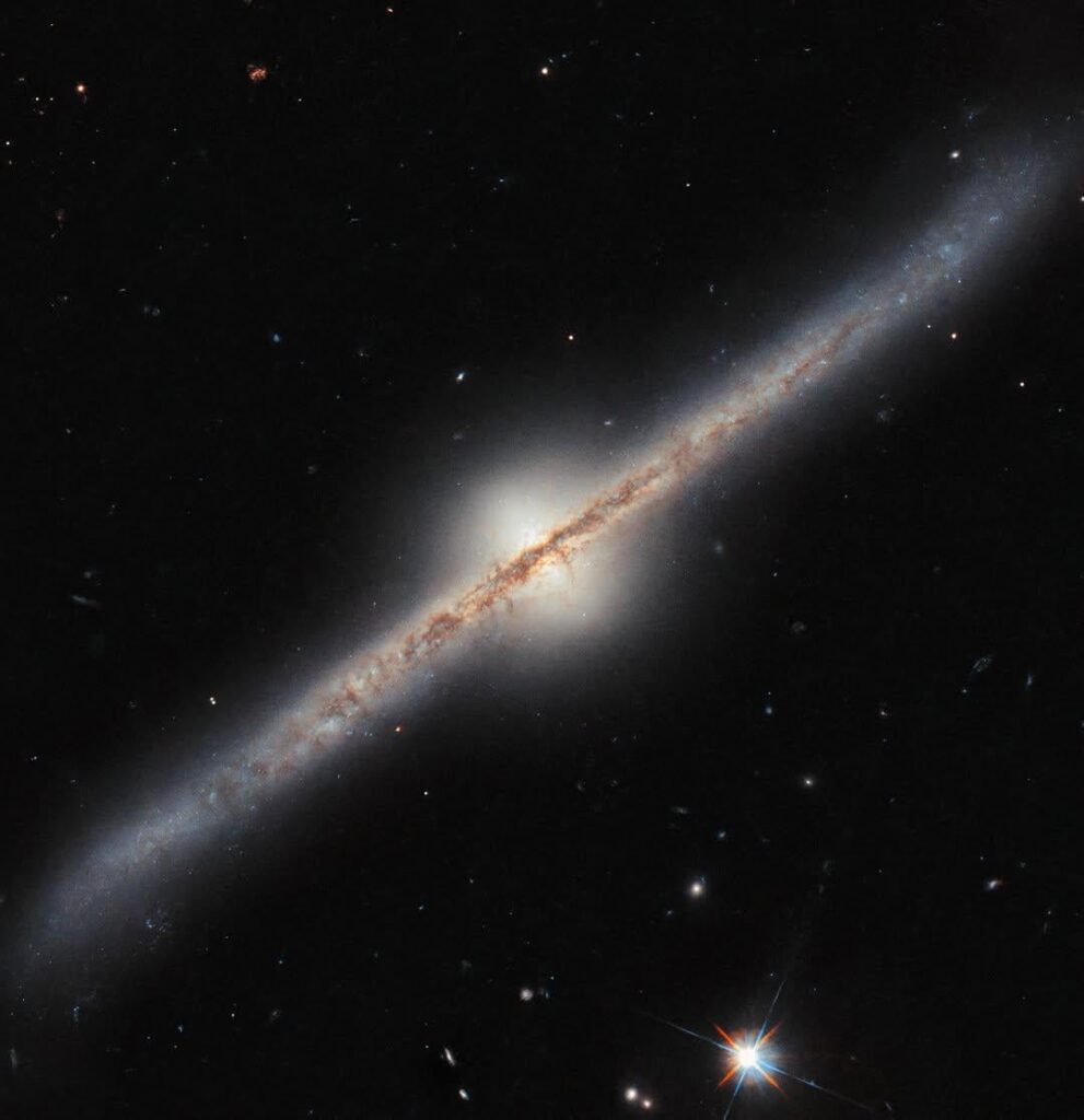 This photo of spiral galaxy named UGC 10043 was snapped by the Hubble Space Telescope. This photo of spiral galaxy named UGC 10043 was snapped by the Hubble Space Telescope.