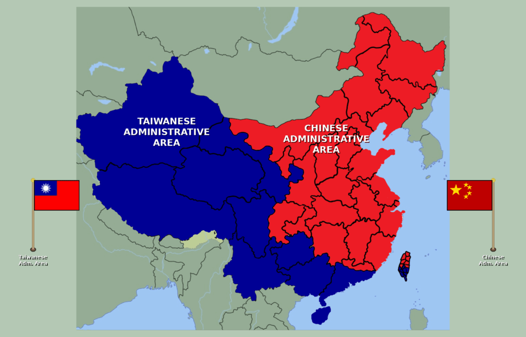 What if China was split like north and south korea