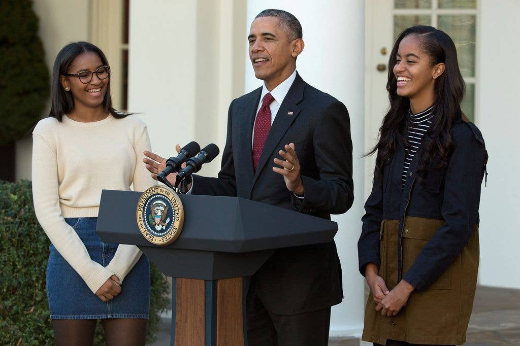 barack obama sasha malia