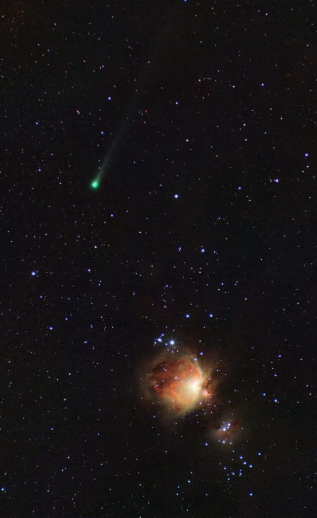 A Comet Passing Through Orion