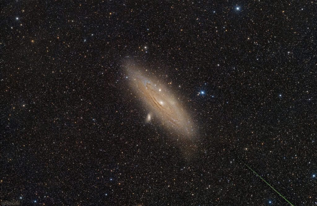 A Meteor Beneath Andromeda