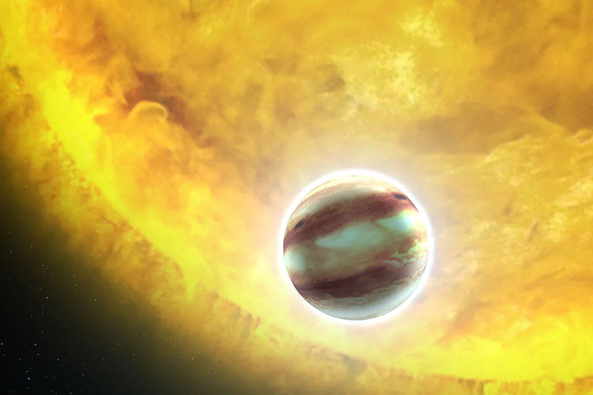 Exoplanet HAT-P-7b. Credit: NASA, ESA and G. Bacon (STScI)