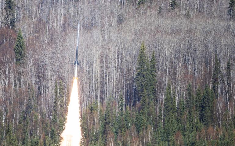Mission to study solar flares launches from Poker Flat