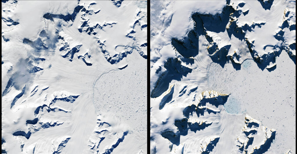 Antarctic glacier collapses with astonishing speed, setting an ice-loss record that was captured by NASA satellites Antarctic glacier collapses with astonishing speed, setting an ice-loss record that was captured by NASA satellites
