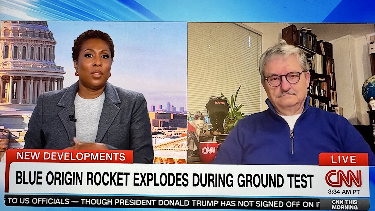 Blue Origin Pad Explosion TV Updates