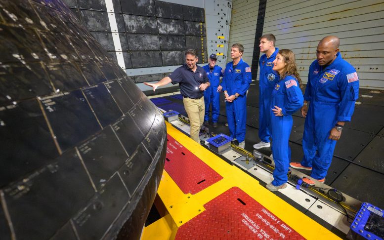 Luis Saucedo Inspects NASA Orion Spacecraft