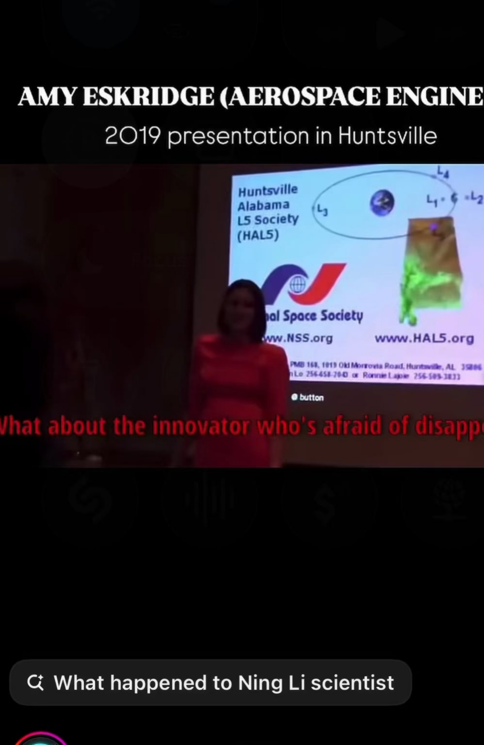 Amy Eskridge gets indirectly THREATENED during a seminar 😱