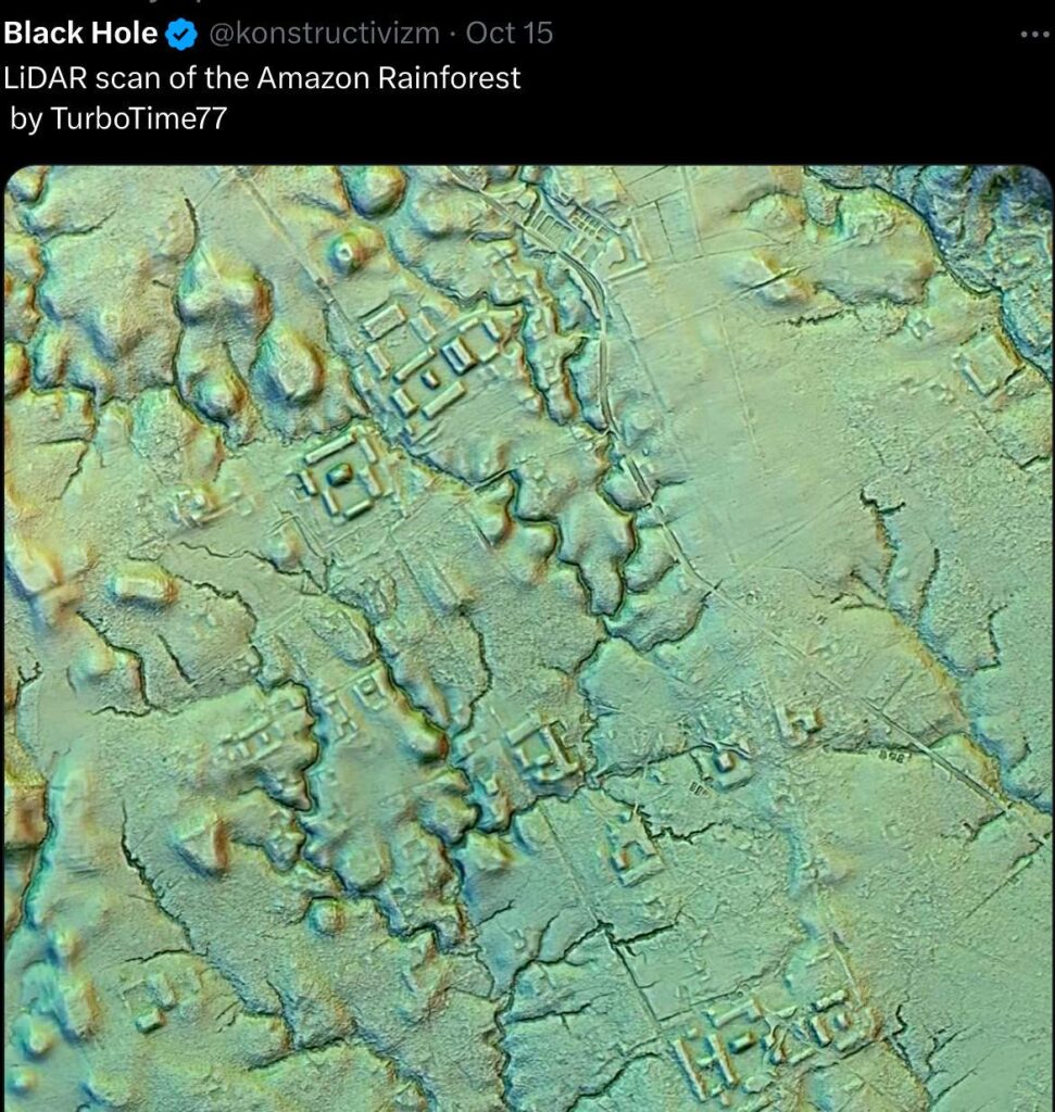 LIDAR scan of the Amazon rainforest