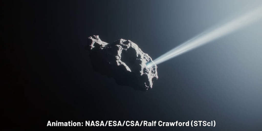 The change of rotating comets